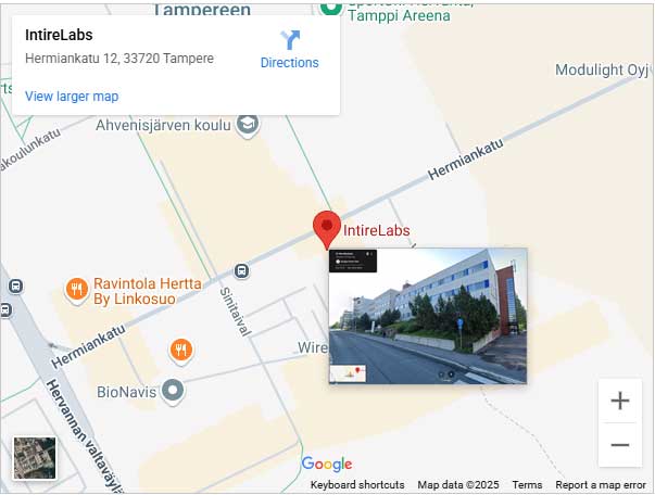 Intire Labs address