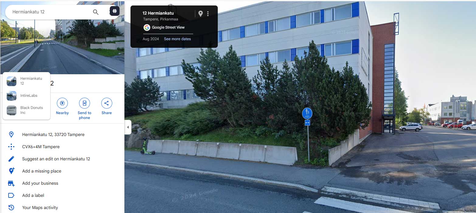 Intire Labs Address